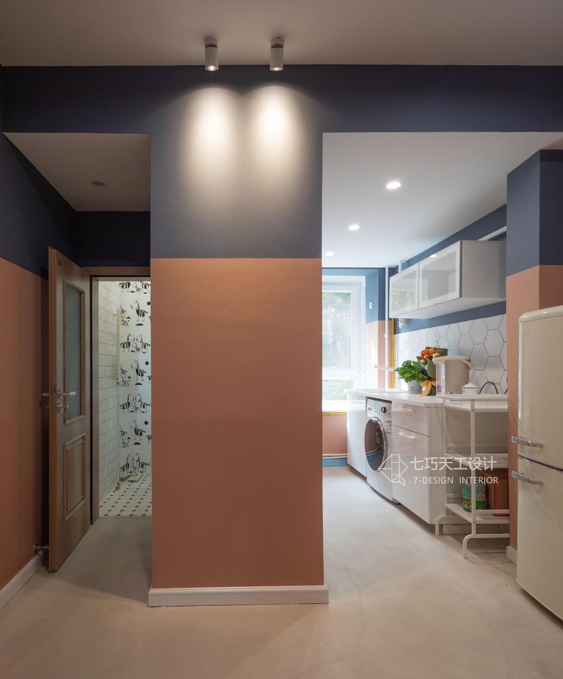 郑昊鸿打造老房翻新示范,粉蓝配色让空间焕新春-32