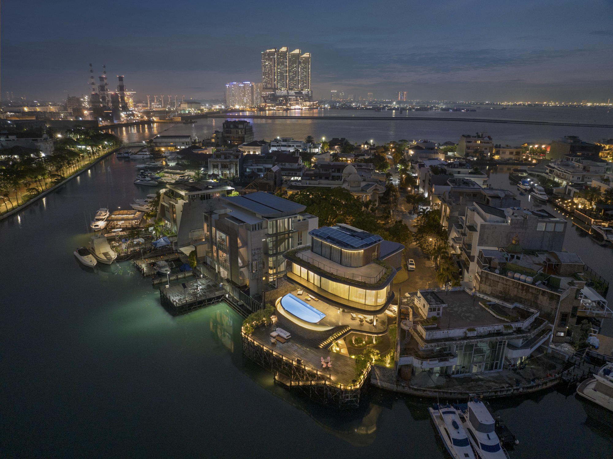 V 形高脚屋丨印度丨KThengono Design Studio-33