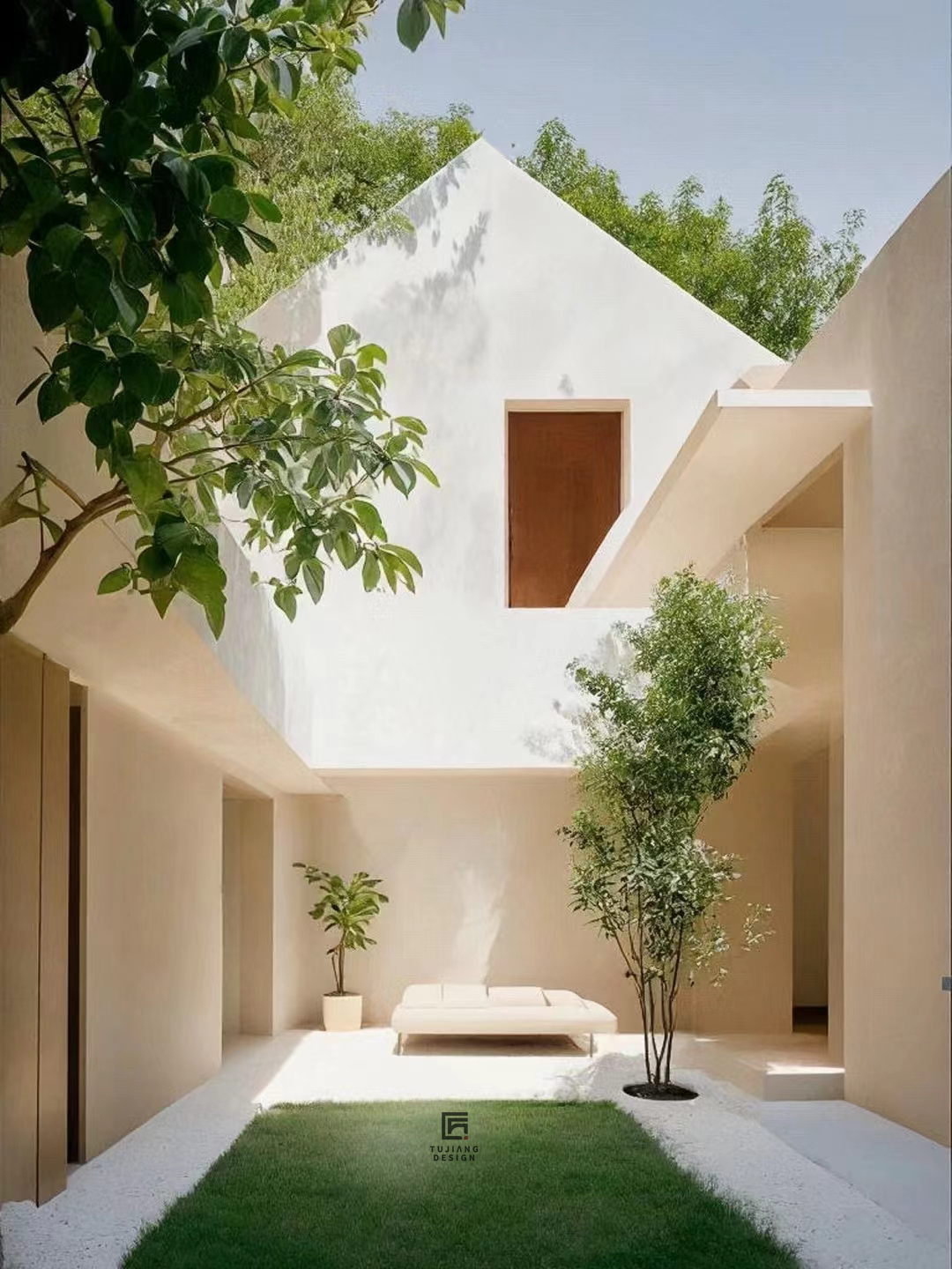 奶油风花园案例｜属于一家人的轻松空间-6