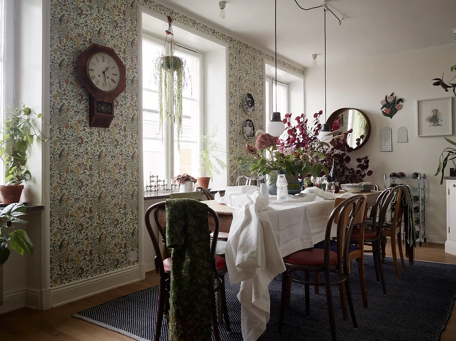 瑞典老建筑里的温馨复古公寓-8