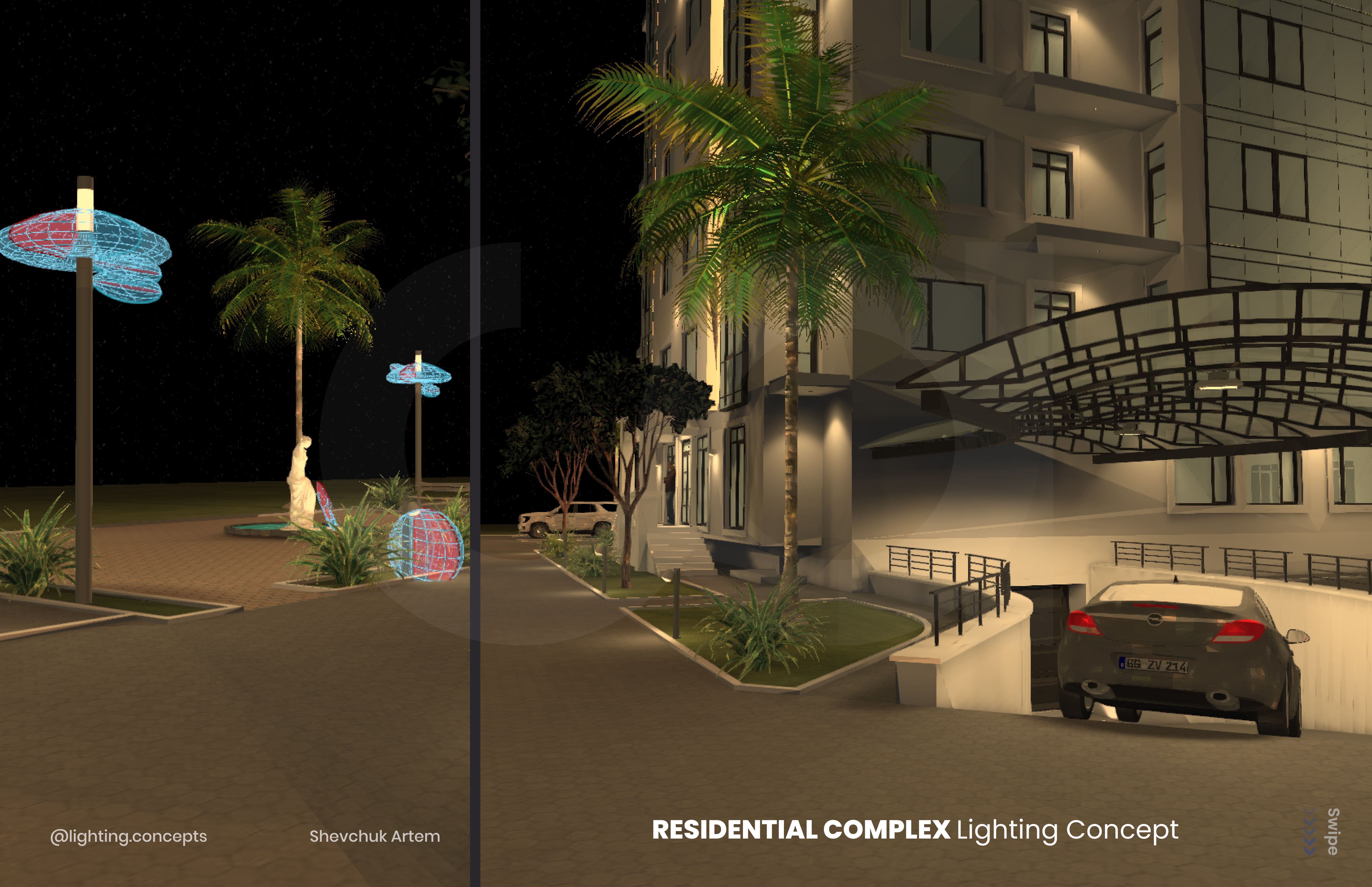 RESIDENTIAL COMPLEX Lighting Concept | Dialux Evo-3