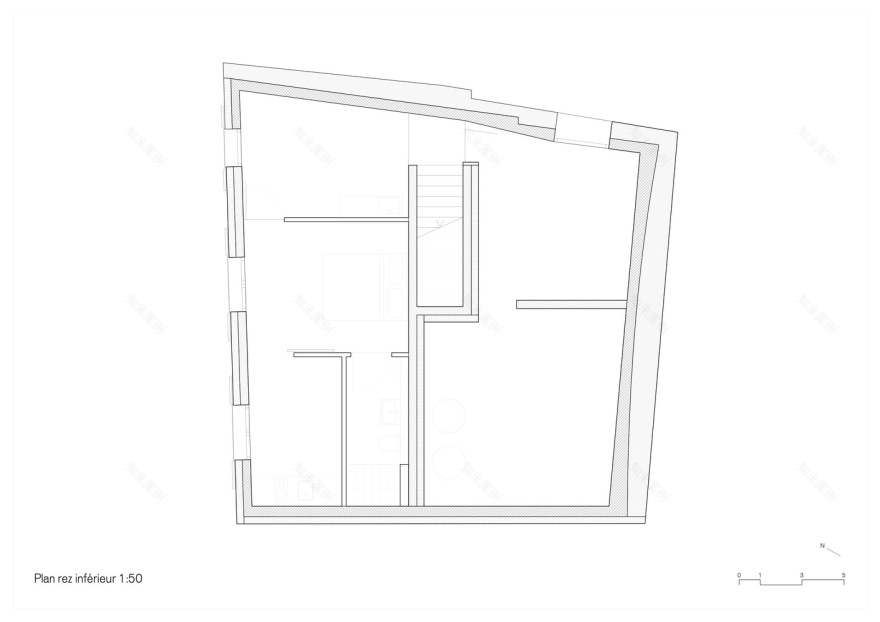 瑞士 Be· 村混凝土与木材结合的现代别墅设计丨studio SML-38
