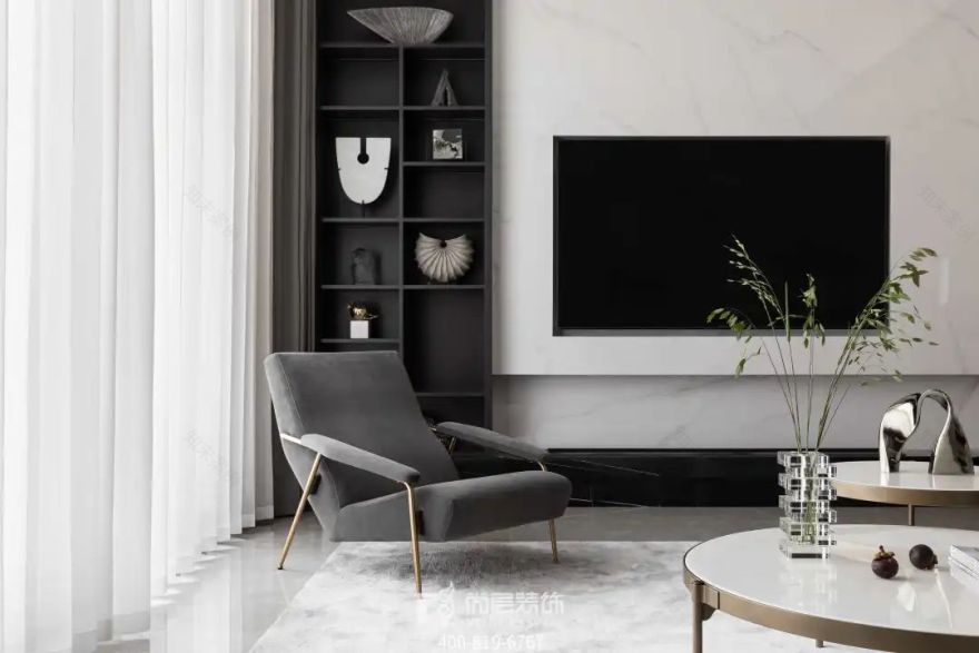 尚层装饰×合景映月台 | 380㎡新中式别墅设计,打造自然放松感-23