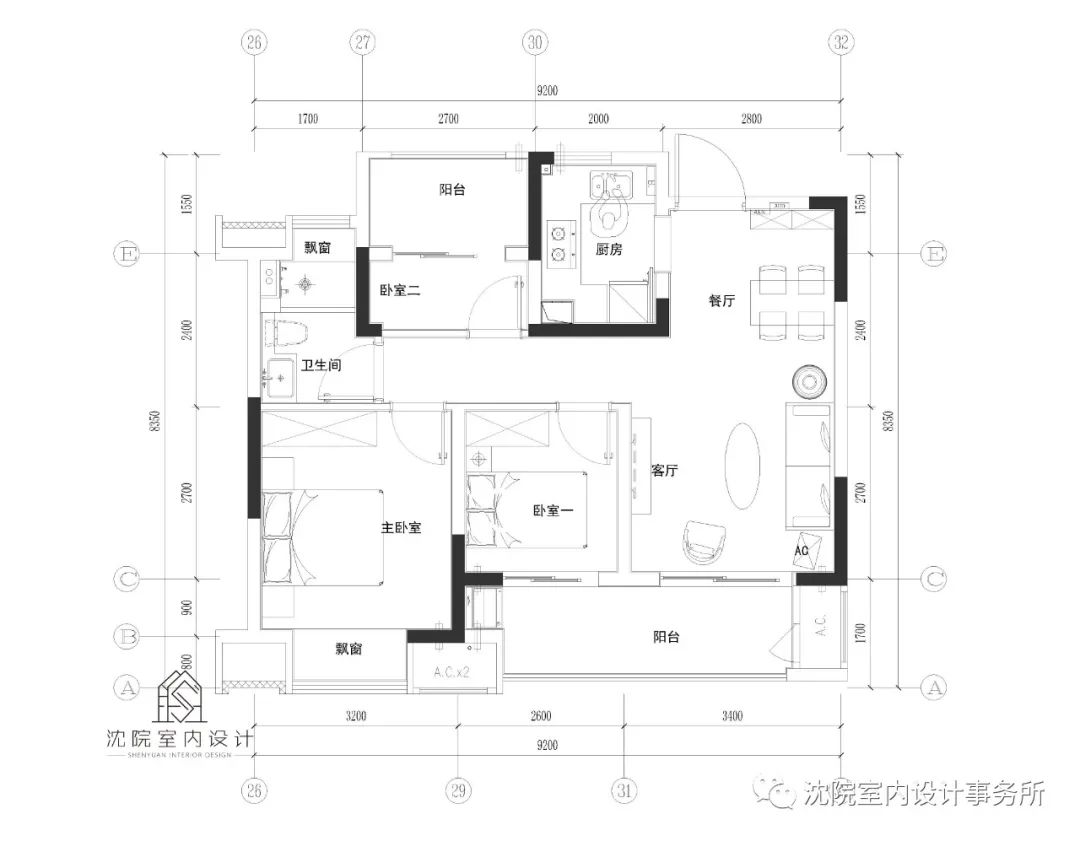 沈院室内设计 | 回溯 | 苏州吴江桃源观云精装样板房-21