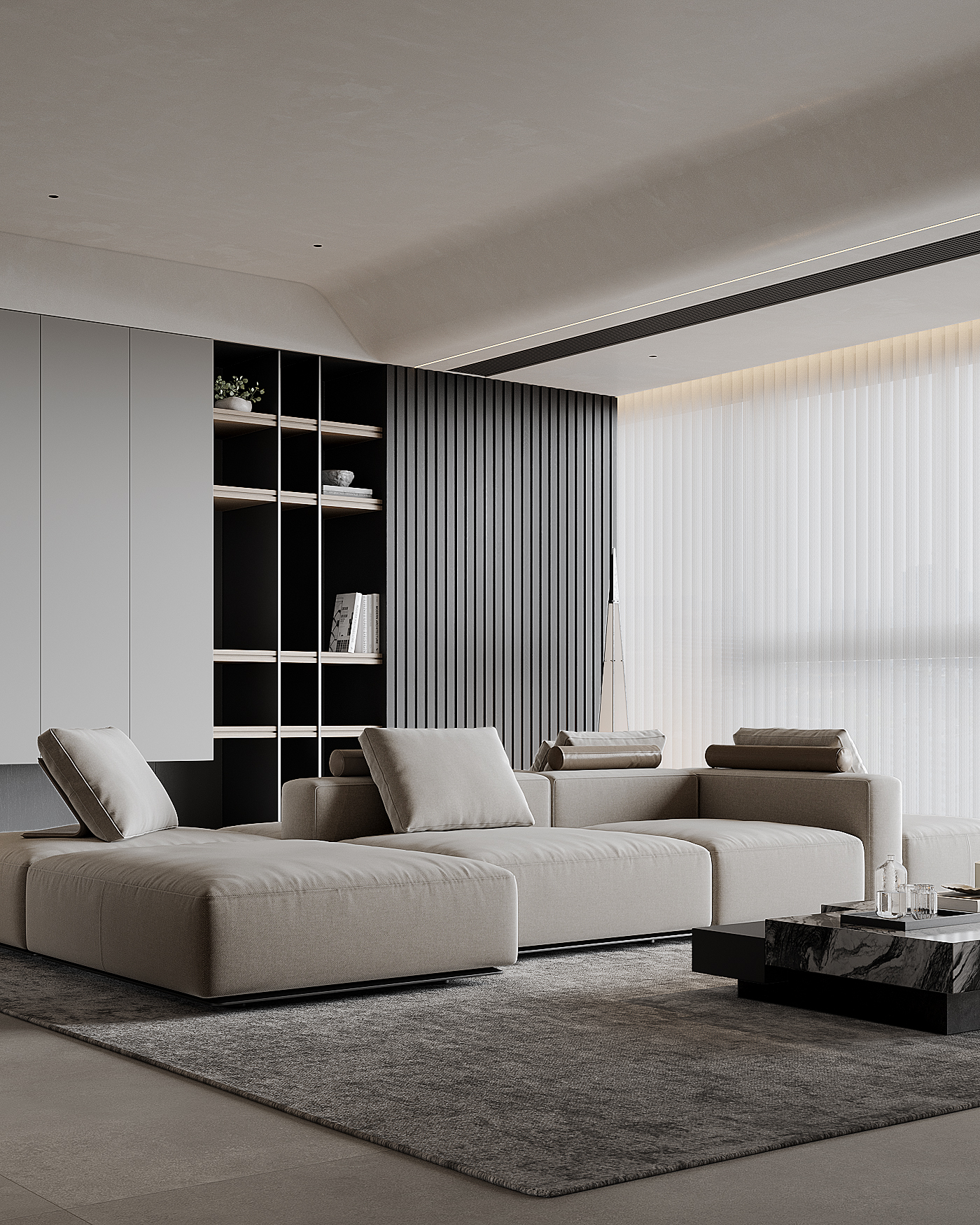 黑白灰的家丨末舍设计-6