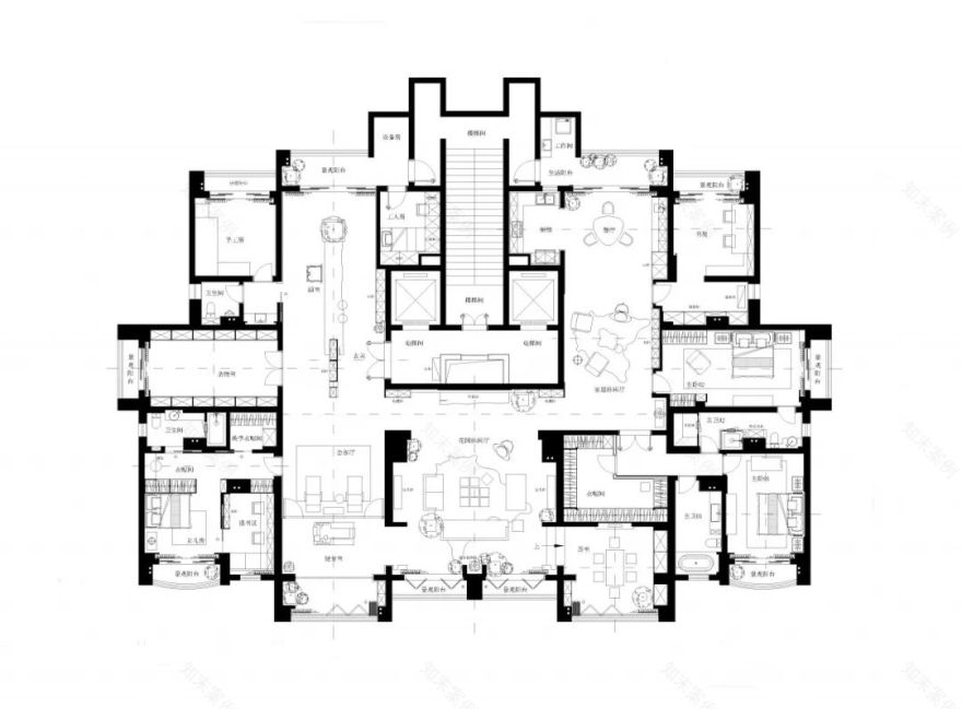 碧桂园 500m²现代原木风平层,自然和谐的生活空间-13