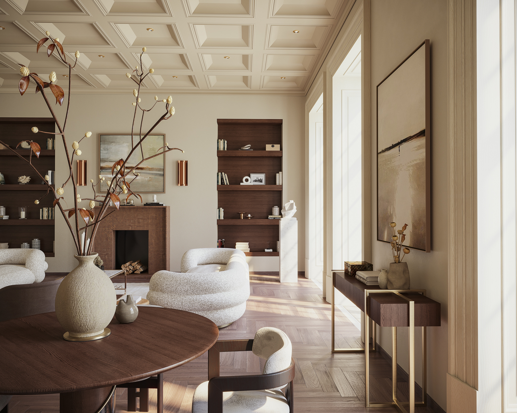 巴黎公寓:现代波西米亚风且优雅之作丨法国巴黎丨来自荷兰的设计师Meryem Matur-11