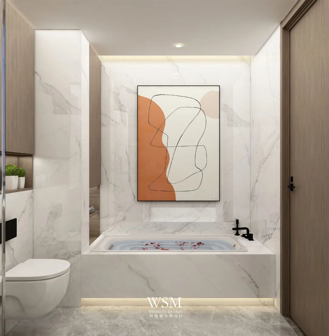 海南海口四口之家，200 平米简约时尚大平层设计-46