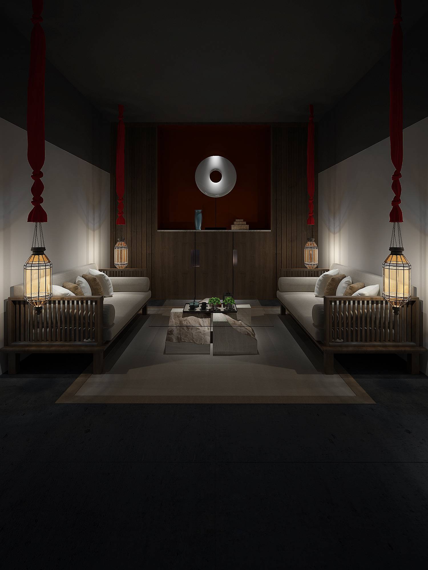 新中式 中式古典 奢华家装别墅样板房-9-32