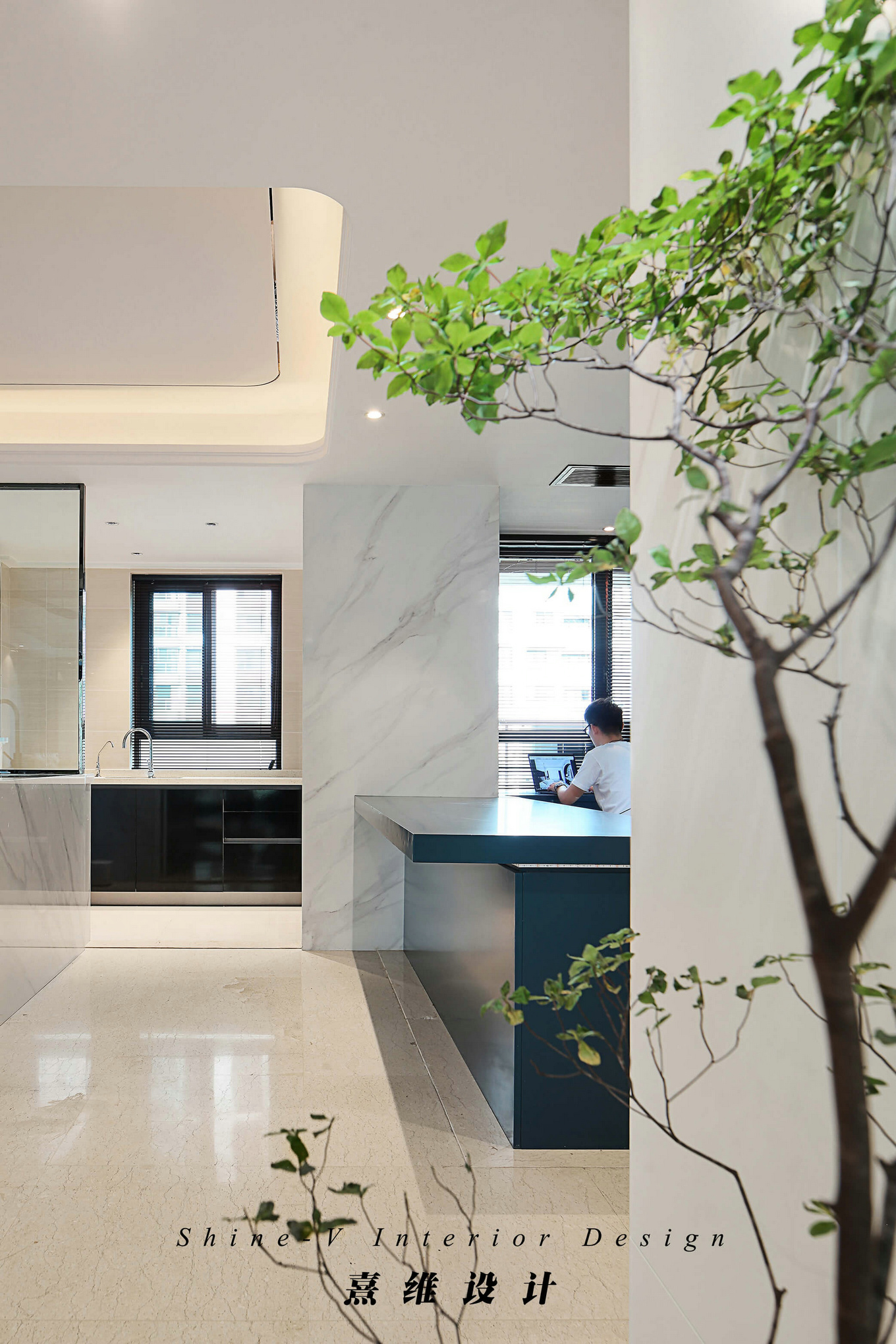 鲁能公馆气质简约之家,设计师巧妙改造精装房-44