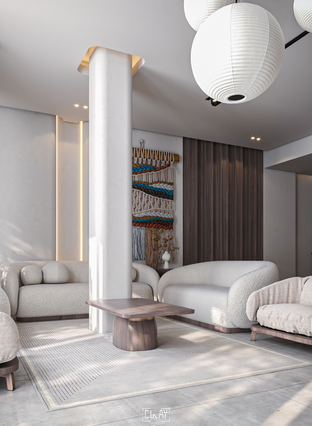 露天花园接待处丨沙特阿拉伯丨@clay studio-13