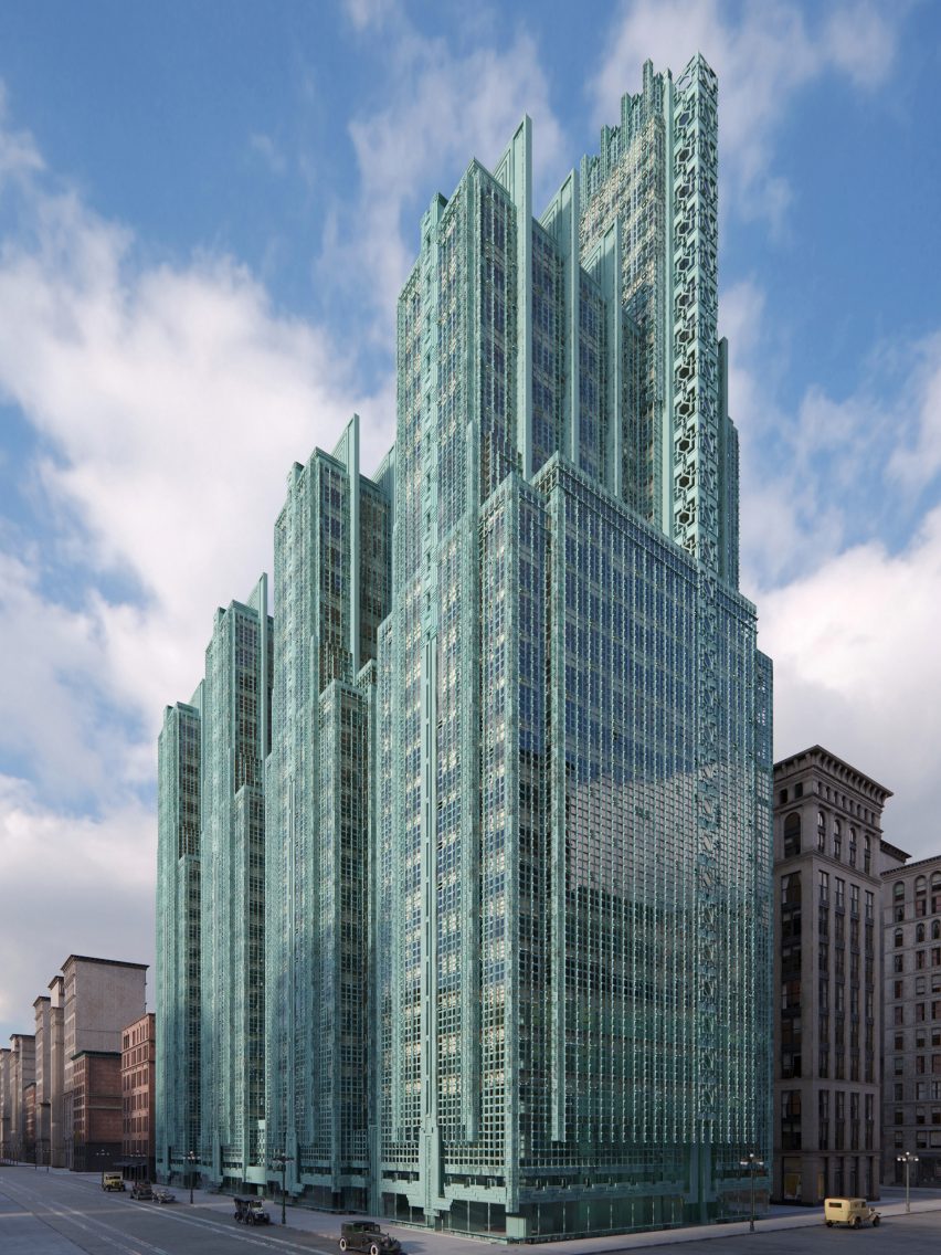 赖特未建成建筑的梦幻色彩视觉化丨Дэвид Ромеро-10