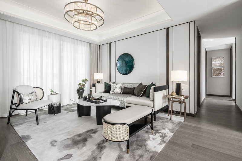 南通港闸区资生路地块项目138户型——传统与现代共生的中式家居空间-5