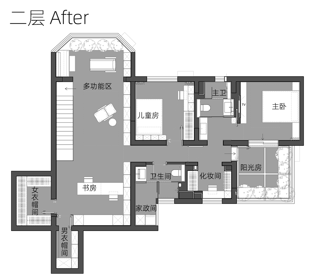 上海明泉公寓复式三代同堂住宅设计丨中国上海-12