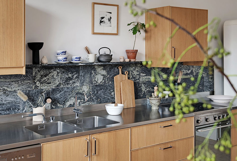 斯德哥尔摩时尚对比风格的美丽公寓-19