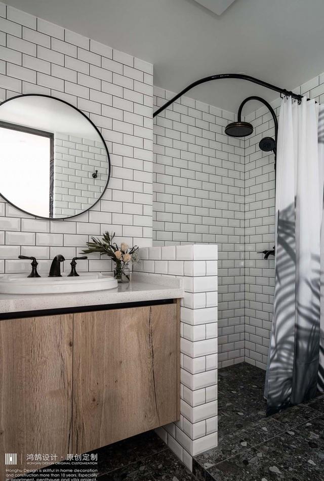 复古乡村民宿风,木地板上墙的惊艳之作-36