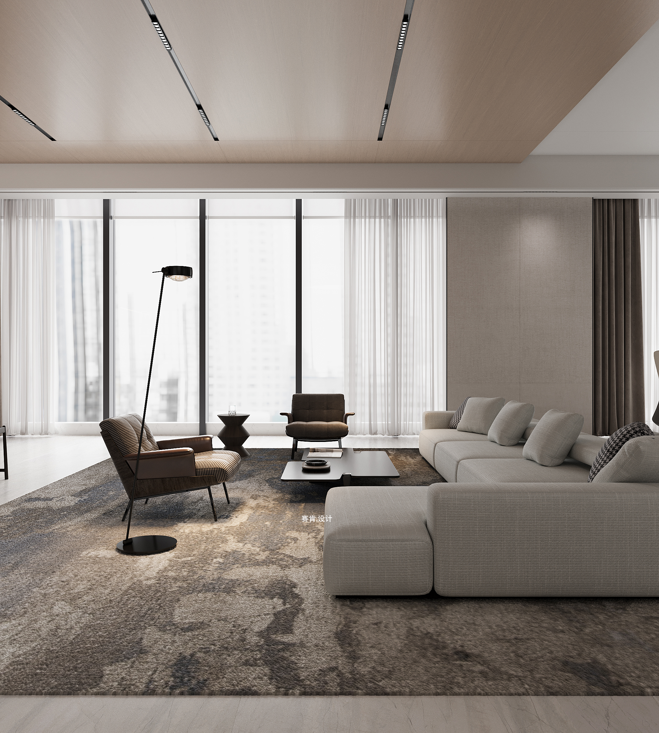 董事长办公室设计表现-3