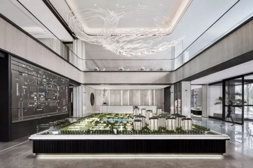 上湖嘉园营销中心 | 光影空间的人与景对话-53