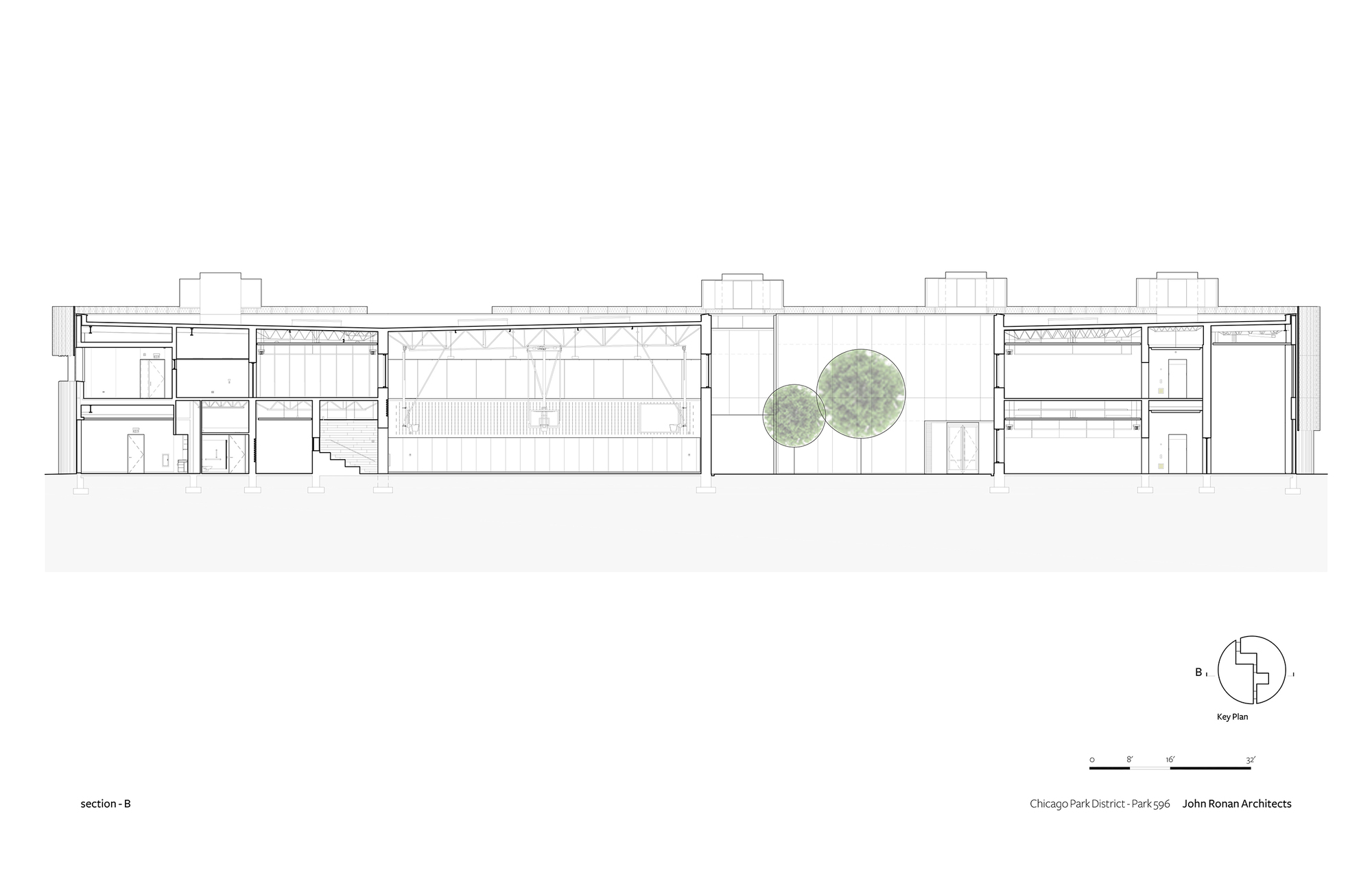 芝加哥公园区总部和体育馆丨美国芝加哥丨John Ronan Architects-49