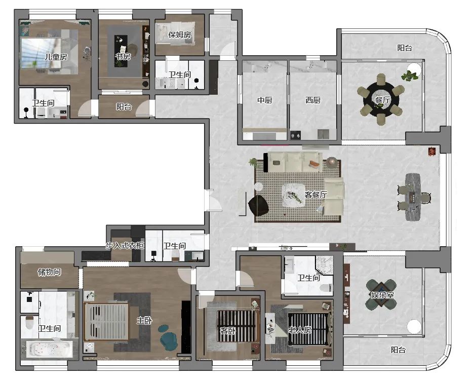 中冶锦绣天玺380㎡ | 江边之城，顶冠天玺-20