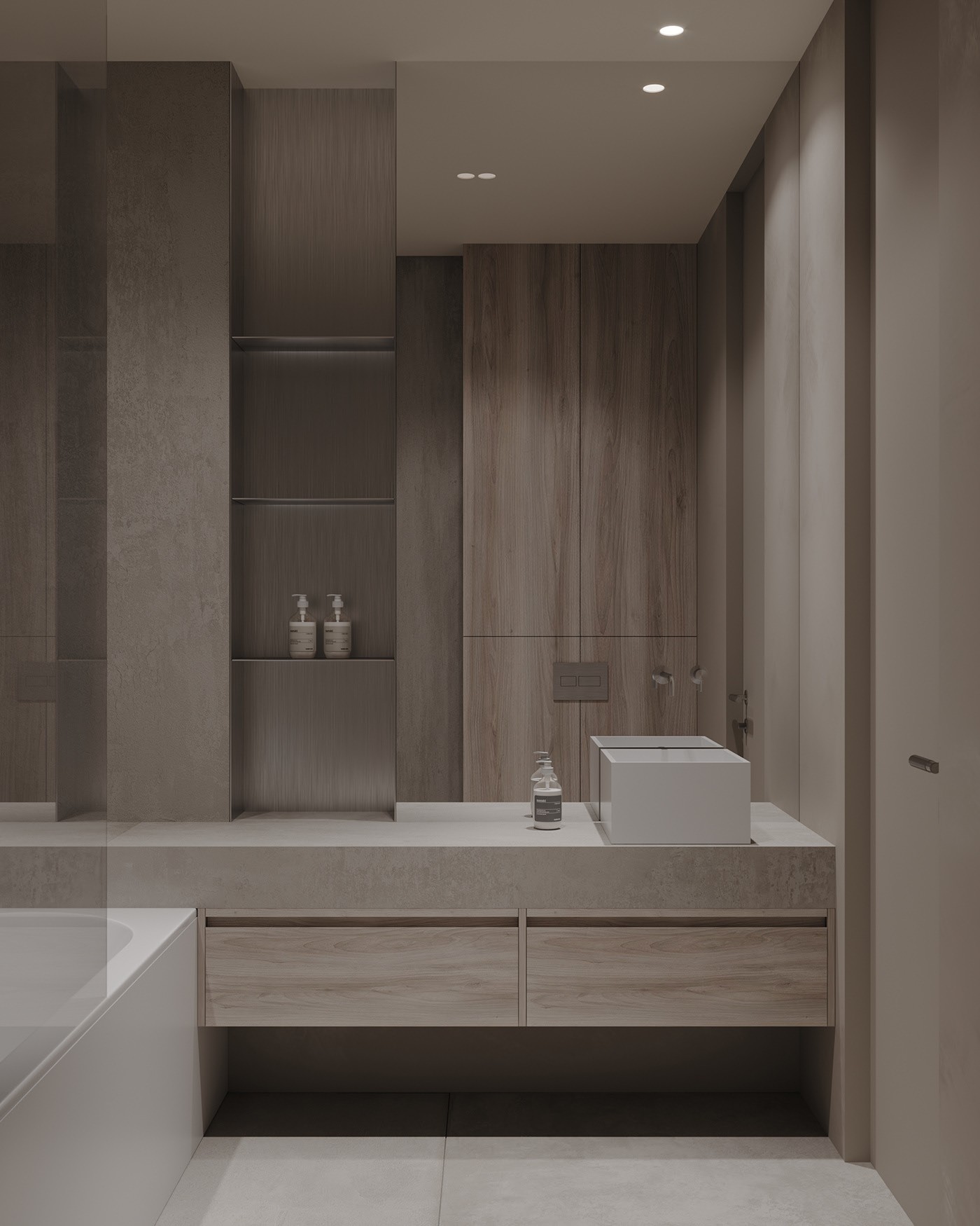 灰色系小空间公寓设计 温润、质朴的美学！-21