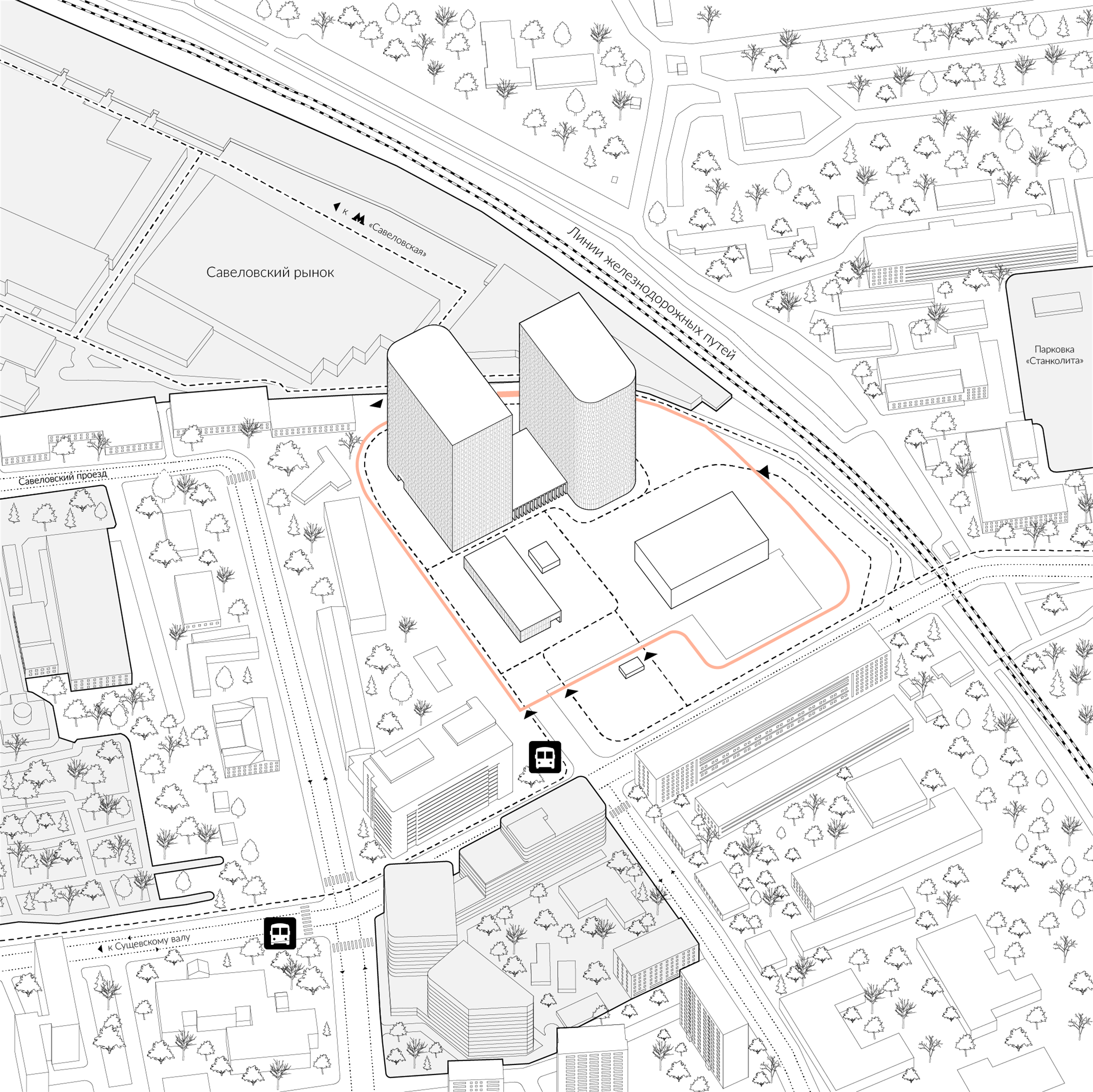 莫斯科 Stone Savelovskaya 办公中心丨俄罗斯莫斯科丨Basis architectural bureau-28