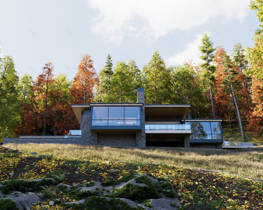 单层木结构房屋丨美国北卡罗来纳-15