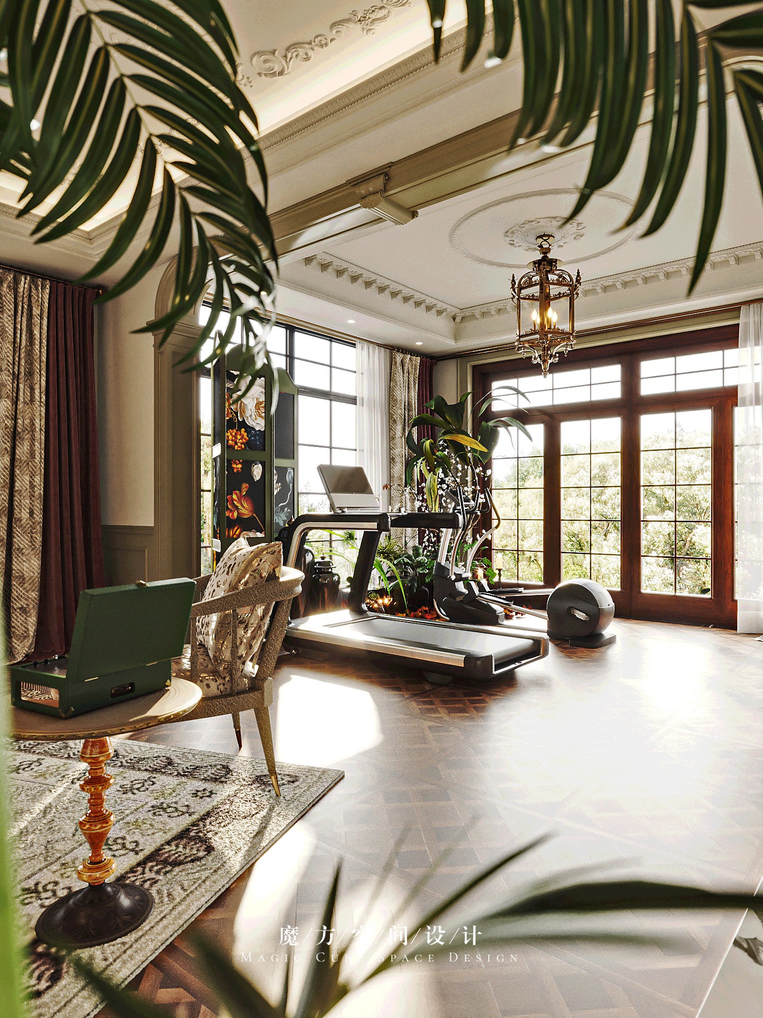 山东•美式复古住宅设计项目丨中国山东丨魔方空间设计-23