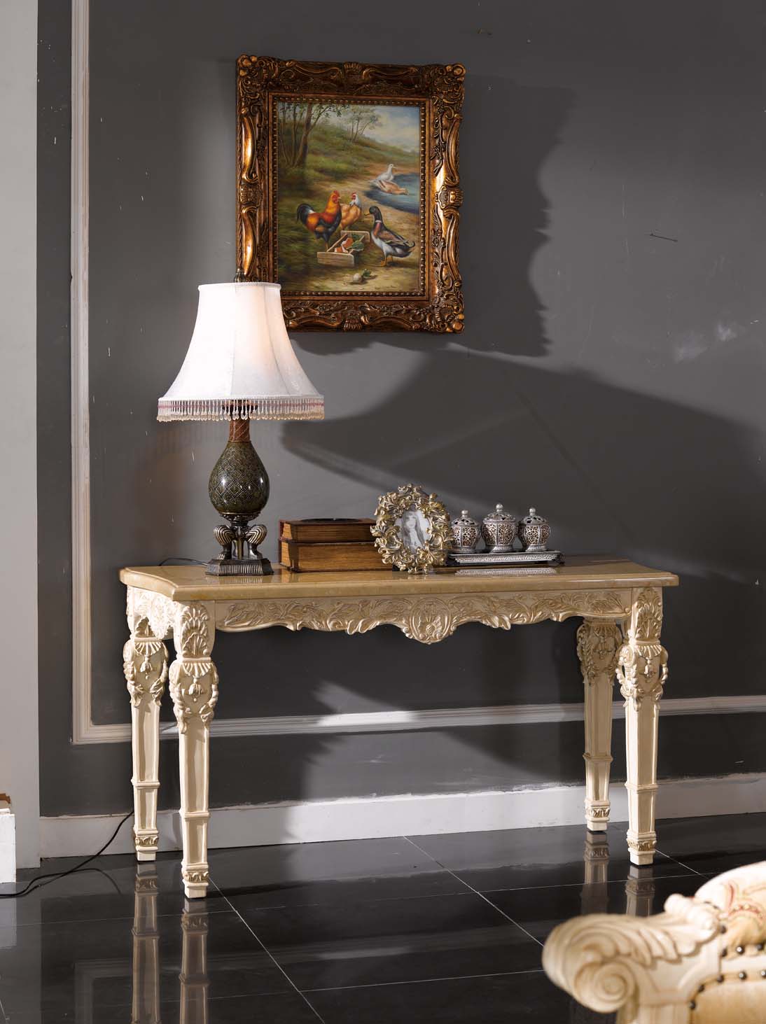 高清古典美式风格 卧室客厅餐厅书房家具场景图片素材-36