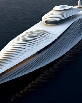 Concept Superyacht Futuristic Ha Long Bay, Viet Nam