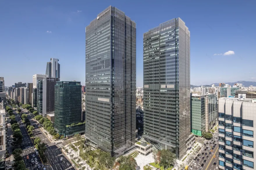 首尔中心区双子塔建筑丨韩国-31