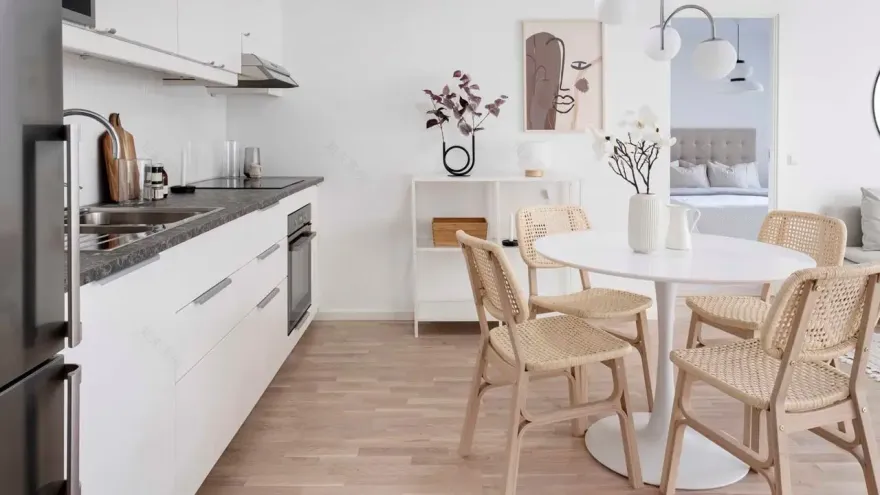 瑞典 59m2 公寓的 Japandi 风格设计-4