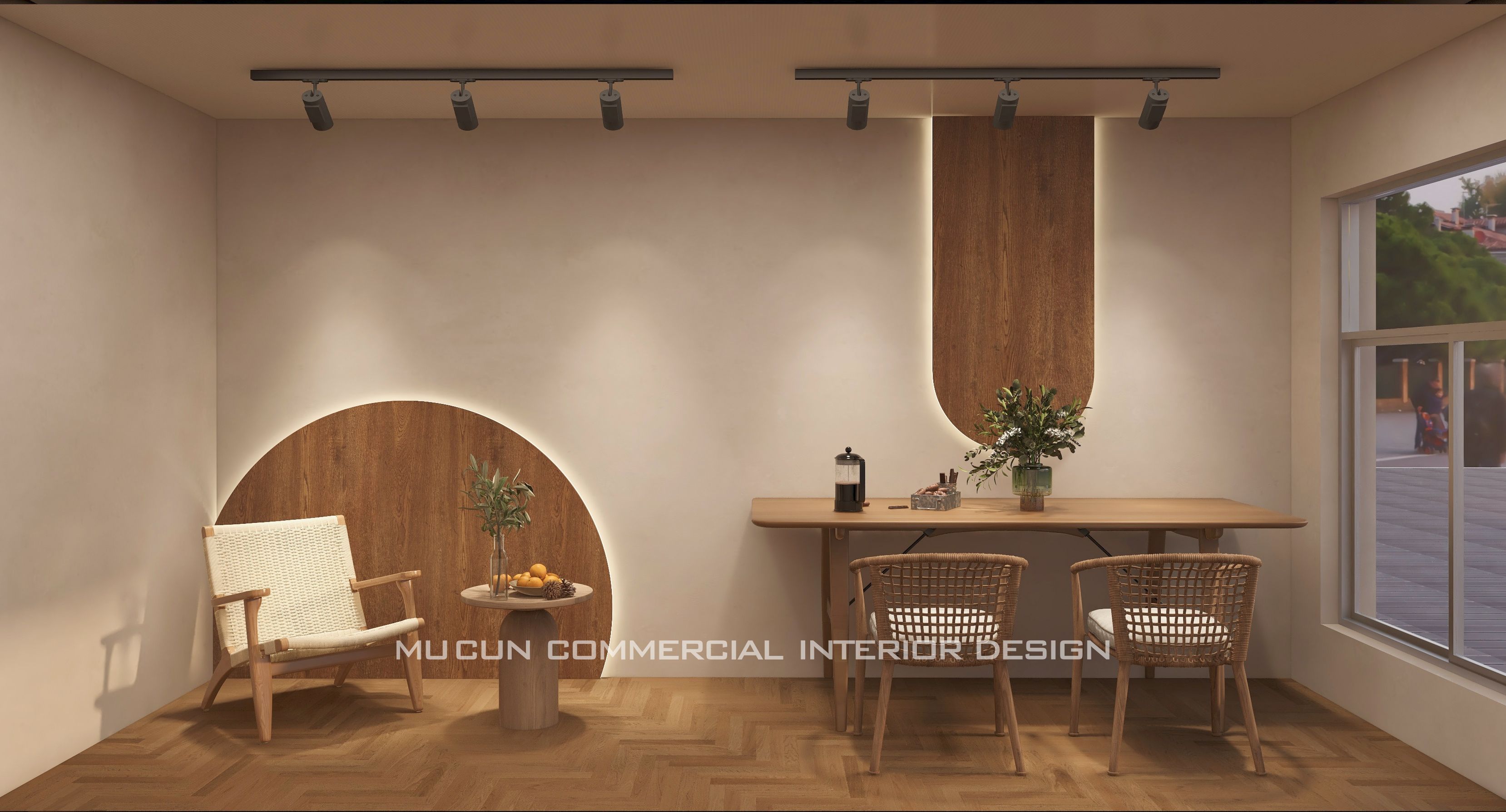 网红风轻食餐厅设计-13