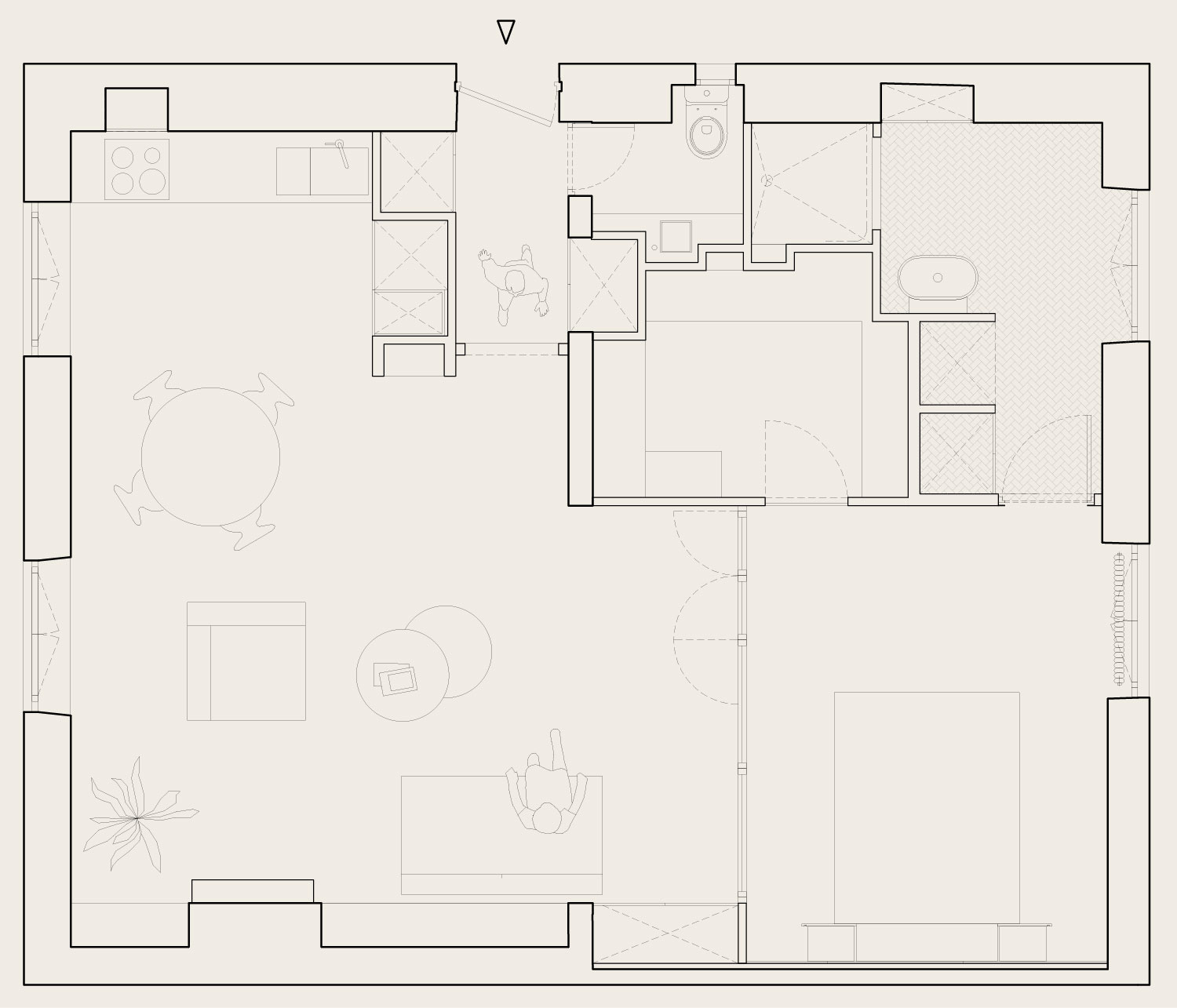 巴黎明亮现代公寓的独特设计-25