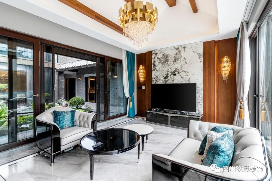 成都中国会馆 800㎡轻奢新中式设计丨中国成都丨玖意装饰-25