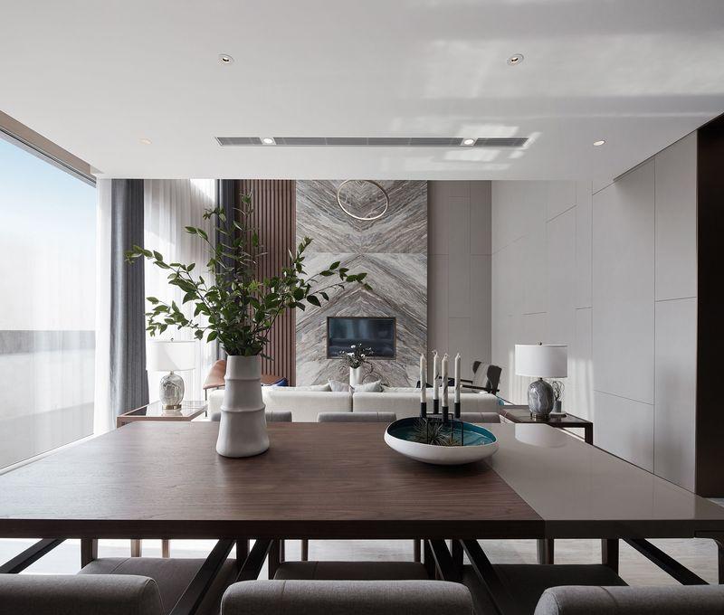 郑州永威上和郡叠层样板房——现代简约自然品味空间-24