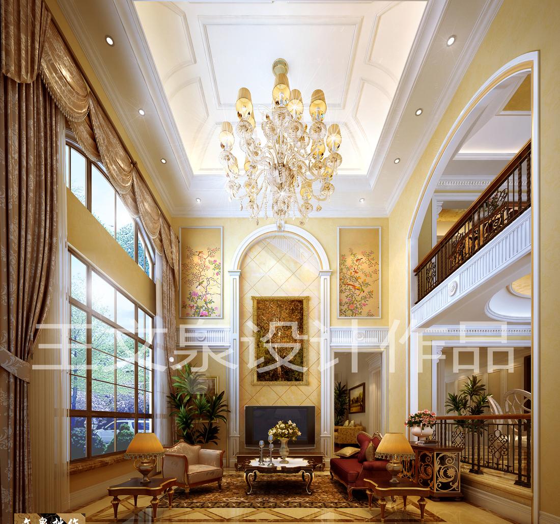 
法式欧式新中式别墅设计作品王文泉16 -1