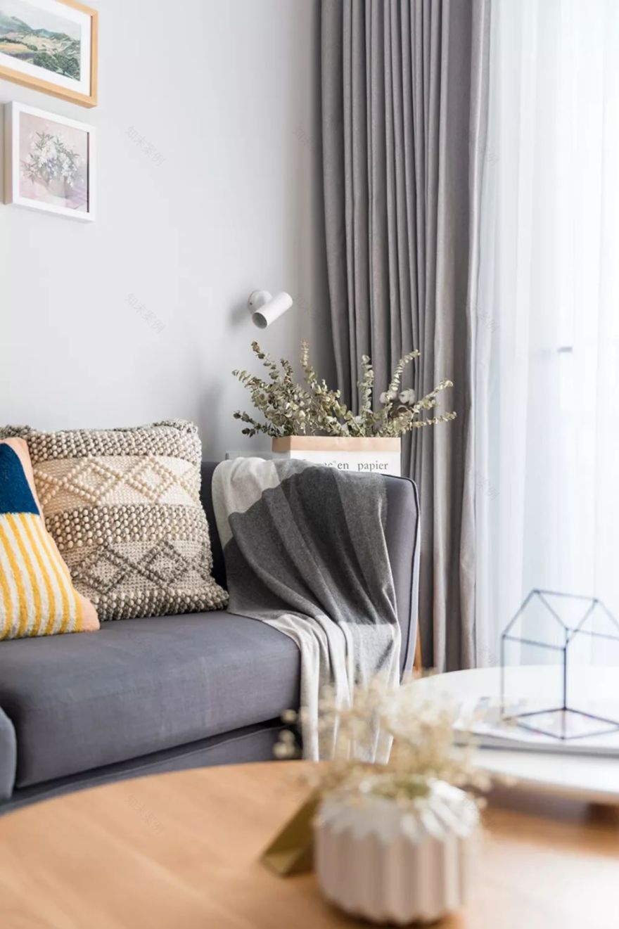 89㎡北欧小三房,原木质感打造舒适自然空间-22