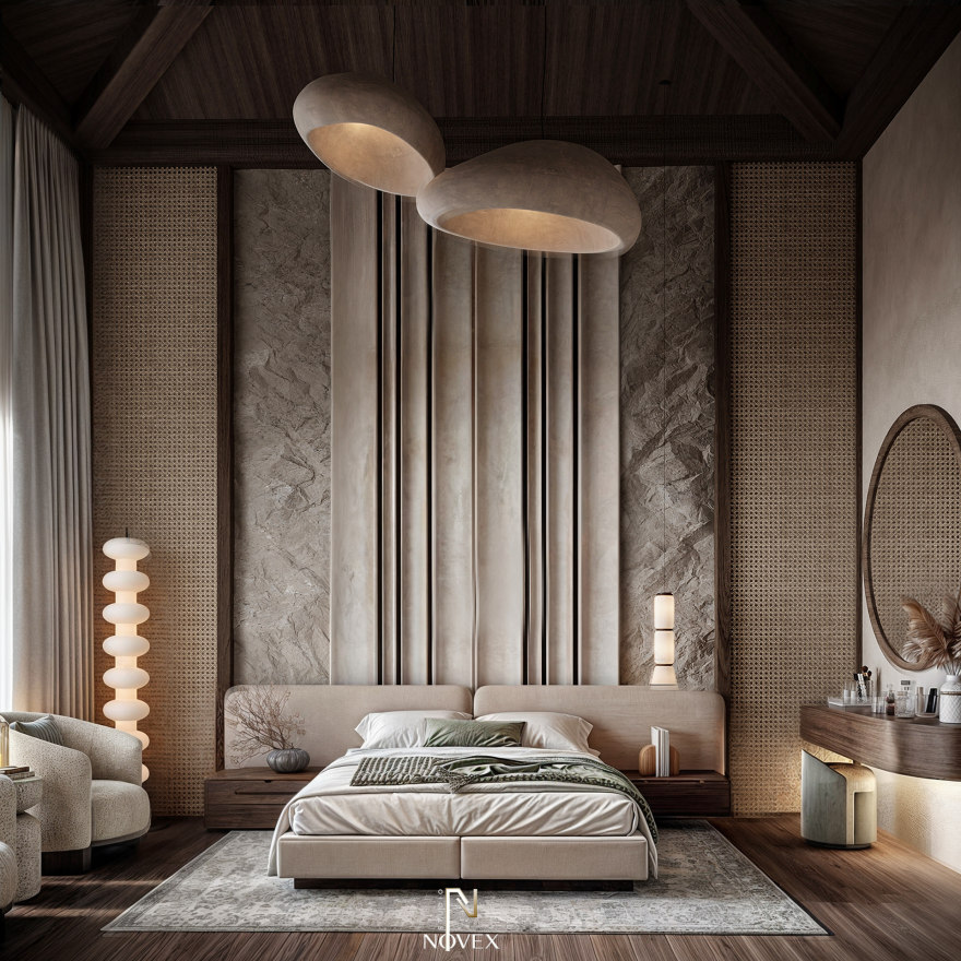 侘寂风主卧丨Novex studio-6