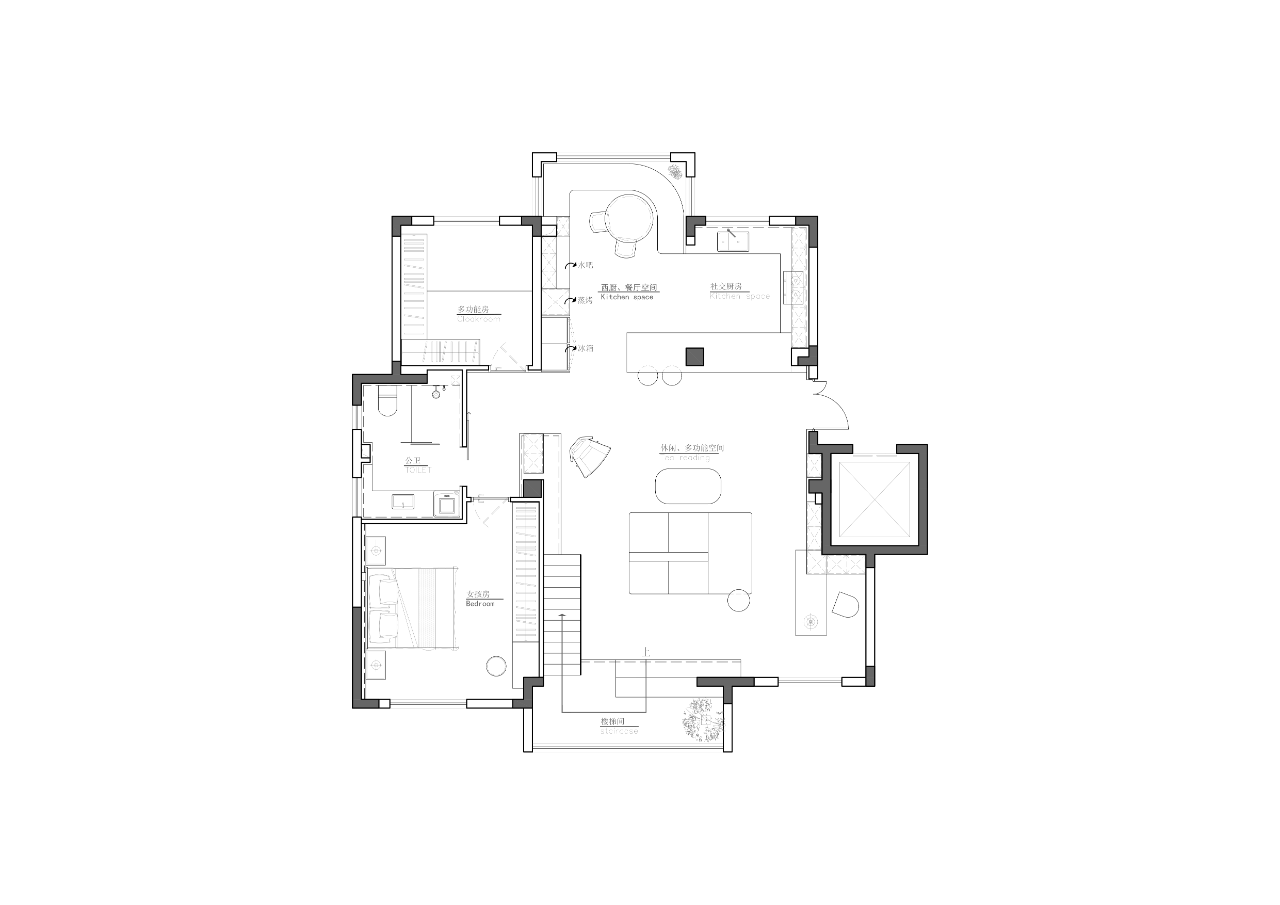 黑白经纬丨中国葫芦岛丨及合空间-98