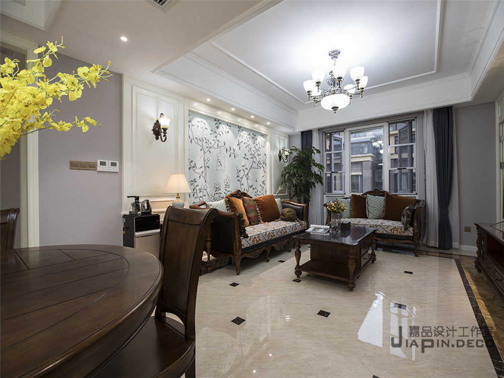 嘉品新作-花样年花郡150平美式风-9