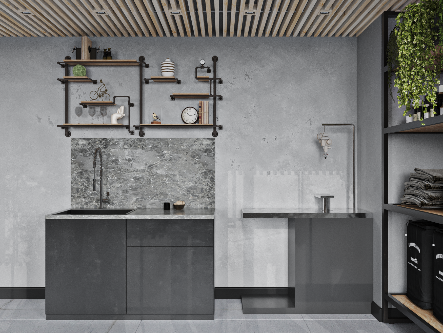 洗衣房室内设计丨Bahija Mustafazade-10