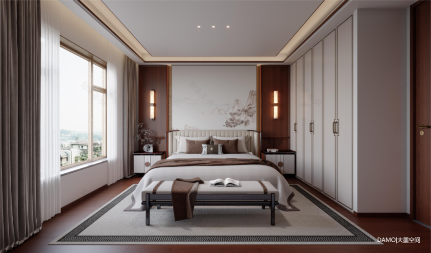 大墨空间 · 中海天玺 345m² 复式【新·中式】全案项目丨中国赣州丨赣州.大墨空间全案中心-40