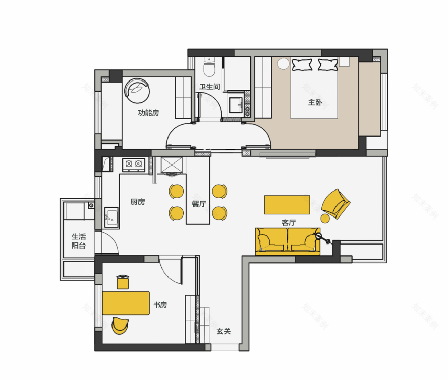 舒适自由空间设计丨中国成都丨成都宏福樘设计-35