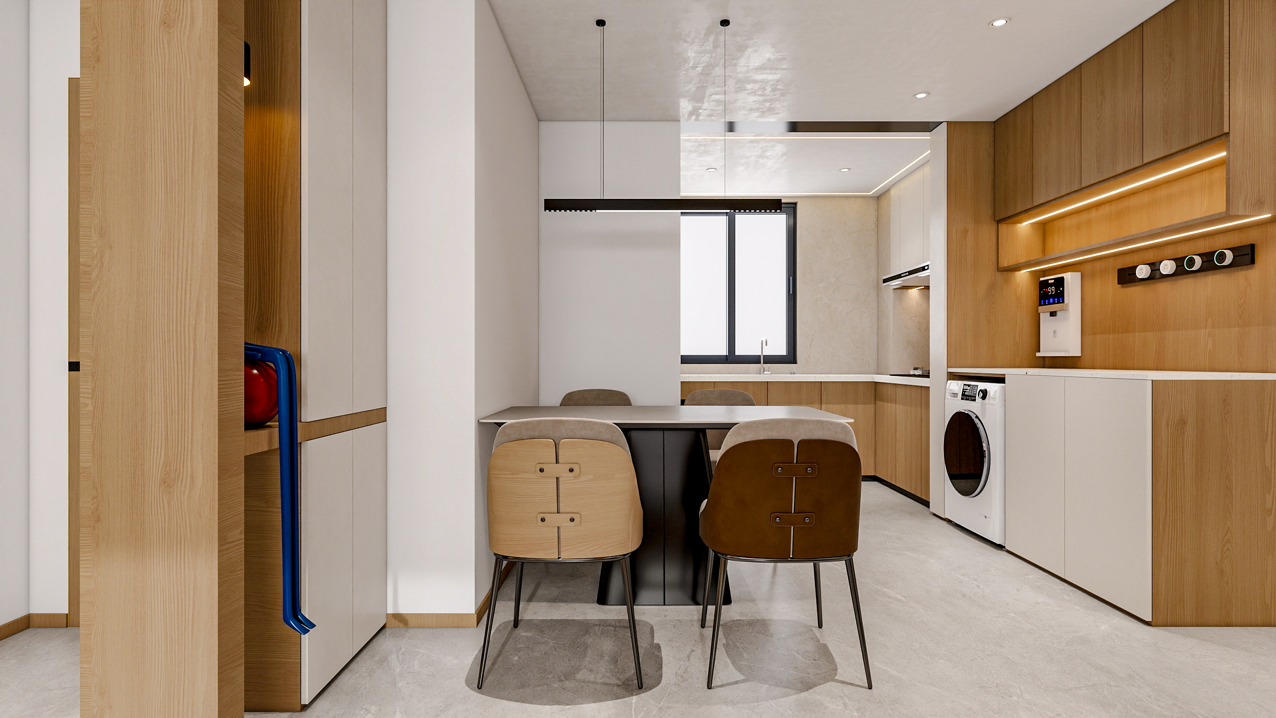 新疆乌鲁木齐绿景苑（87平方现代简约三居室）-18