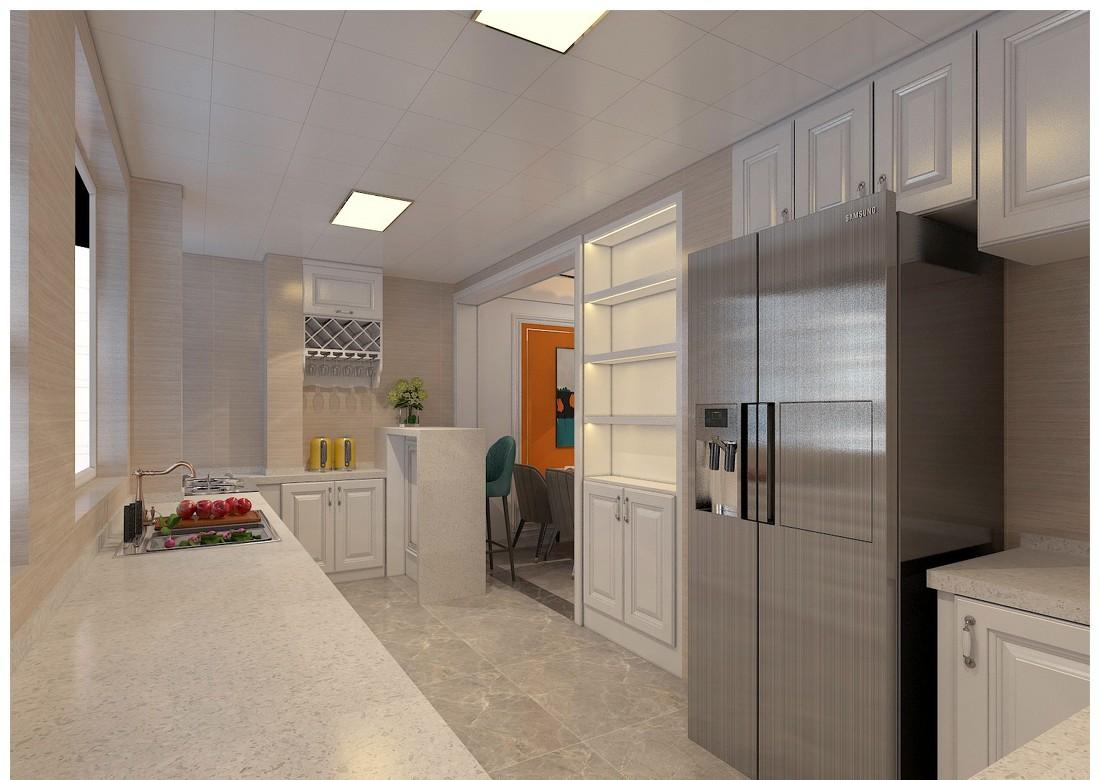 天津绿道丹庭美式轻奢复式设计-14