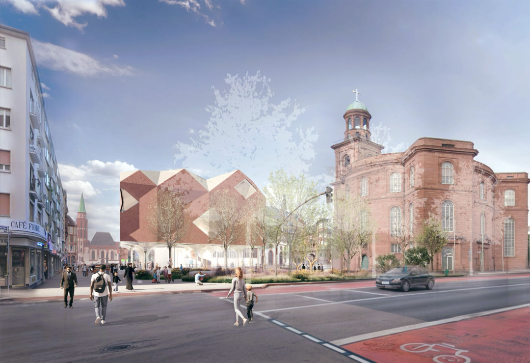 法兰克福圣保罗教堂民主之家国际竞赛方案-12