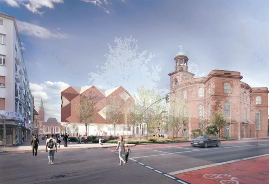 法兰克福圣保罗教堂民主之家国际竞赛方案-12