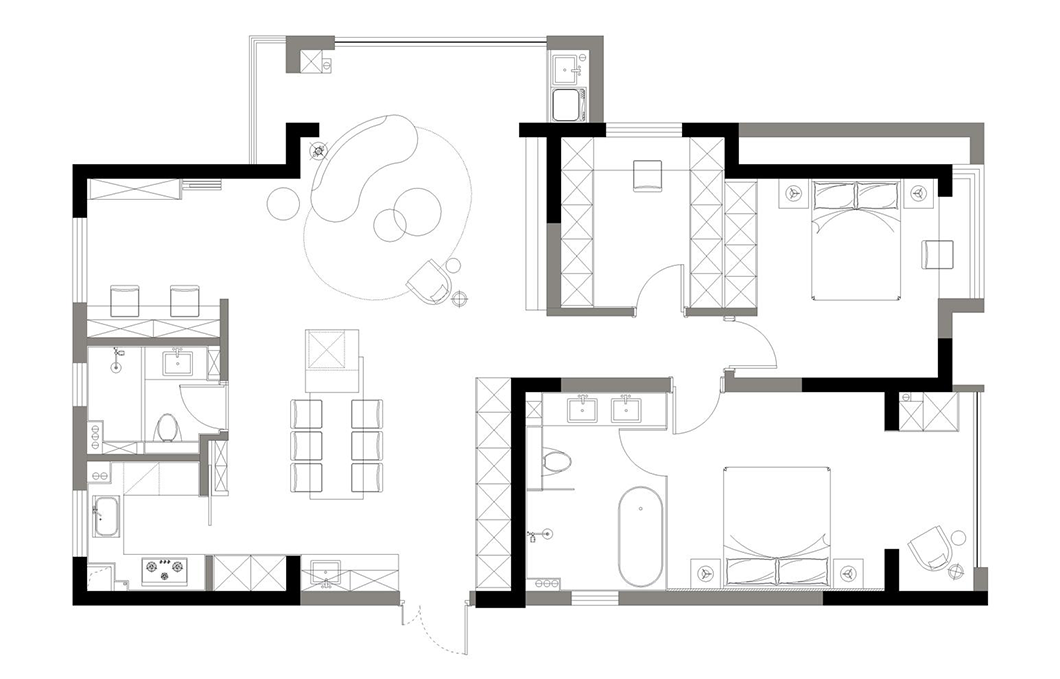 杭州奶油原木风私宅丨中国杭州丨辰佑设计-26