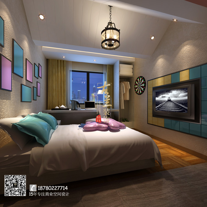 华阳悦活酒店 成都双流商务酒店装修公司案例-9